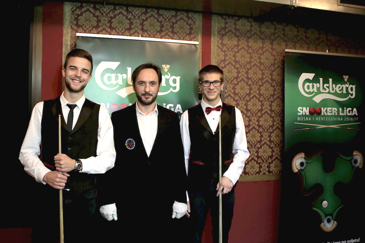 Faris Vučkić pobjednik prvog kola Carlsberg Snooker lige BiH u Sarajevu
